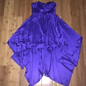Steppin Out Purple Strapless Dress - Juniors
